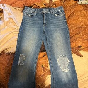 Classic Blue Distressed Women's Jeans